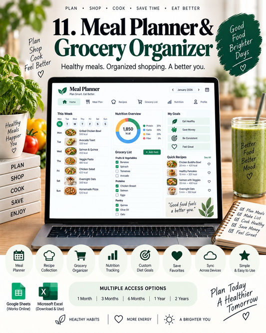Meal Planner & Grocery Organizer